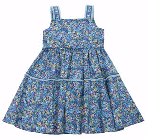 MyTwirl Dress 3/4 / Blue Hannah Blue twirly dress