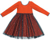 MyTwirl Dress 3/4 Olivia Vermillion/Charcoal twirly dress
