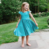 MyTwirl Dress Emily Teal twirly dress