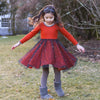 MyTwirl Dress Olivia Vermillion/Charcoal twirly dress
