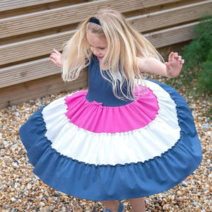 MyTwirl Dress Riley Navy twirly dress